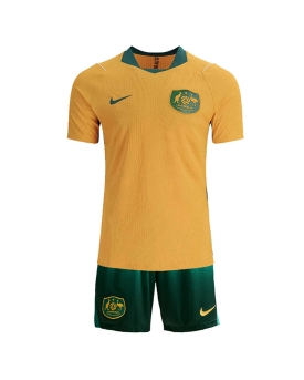 Billige Fotballdrakt Australia Replika Hjemmedraktsett Barn VM 2026 Kortermet (med bukser)